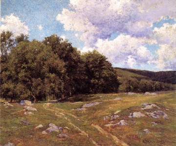 ヒュー・ボルトン・ジョーンズ Painting - メドウ・クロッシングの風景 ヒュー・ボルトン・ジョーンズ